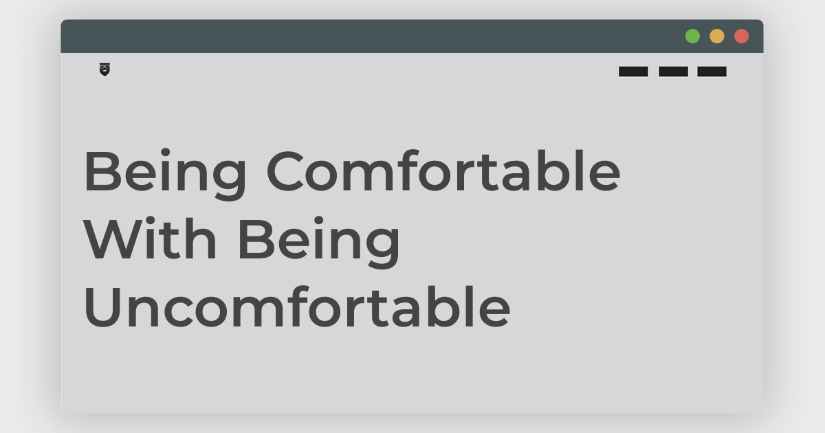 Being Comfortable With Being Magnificode